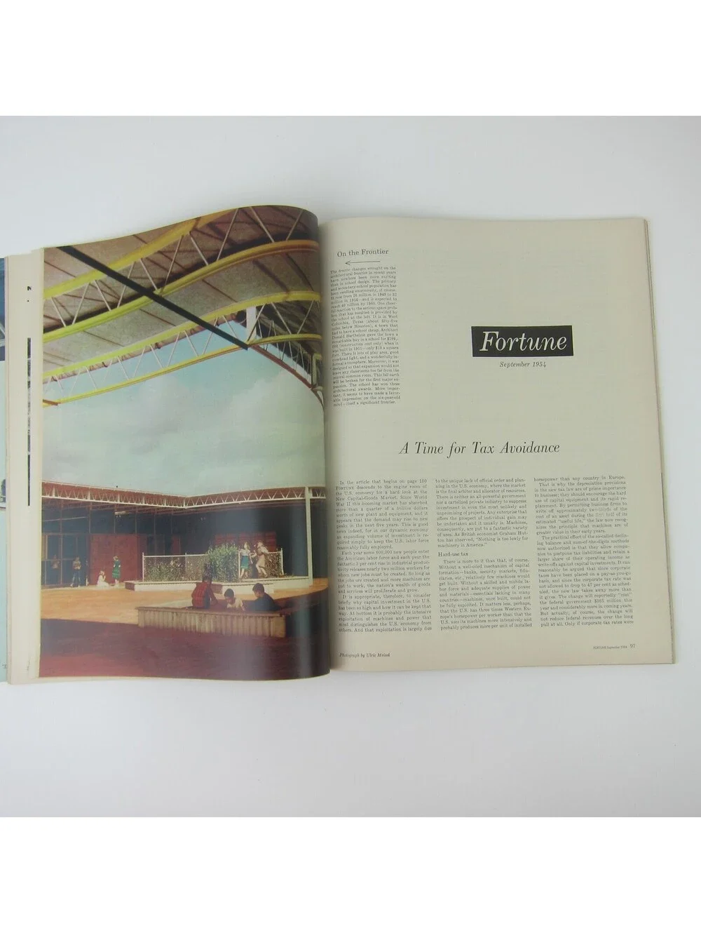 Vintage FORTUNE Magazine September 1954 Ford, Delaware River, General Foods